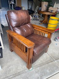 Mission Style Recliner In Good Shape