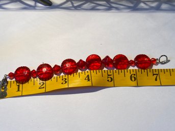 Locally Made Bracelet -Bright Red