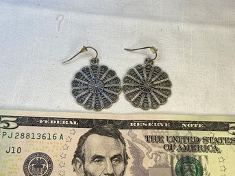 Pair Of Newer 'silver' Pierced Earrings