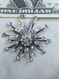 Art Deco Rhinestone Pin