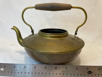 Brass Teapot No Lid - Good Planter Or Art Project