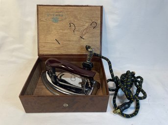 Vintage Wizard Travel Iron - Works Great