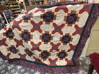 Beautiful Fall Quilt Top Handmade