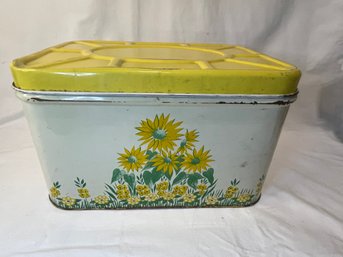 Vintage Amazing Sunflower Bread Box!