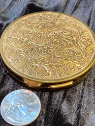 Vintage Hazel Bishop Goldtone Compact