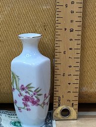 Tiny Vintage Floral Vase - Pretty