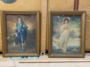 Two Vintage Frames With Prints. Really Neat