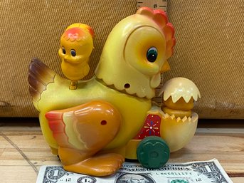 Vintage  Russ Chick And Rooster Toy - So Sweet!