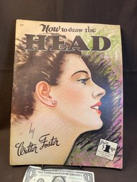 Vintage Walter Foster Art Book. 'how To Draw A Head' See Description