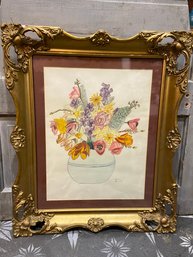 21'x 24' Signed Colored Pencil Drawing Gorgeous Frame