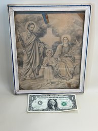 Vintage Framed Religious Print