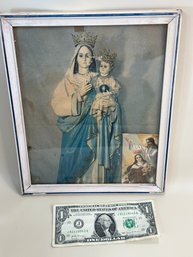 Vintage Religious Mother And Child Artwork