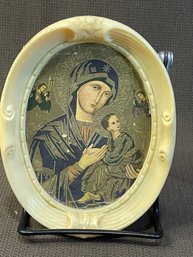 Our Lady Of Perpetual Help - Framed In Vintage Plastic -Lovely