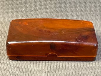 MCM Bakelite Tortoise Shell Case