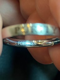 Size 9 Purity Band - 'Forgiven' On The Inside  Could Be Stainless Steel? Brand Is Forgiven Jewelry