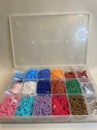 Huge Box Of Colorful Glass Beads