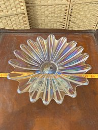 MWK Vintage Federal Celestial Iridescent Glass Dish