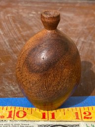 Small Turned Wood Vase