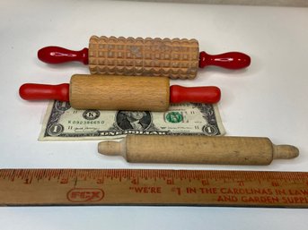 3 Vintage Kids' Rolling Pins