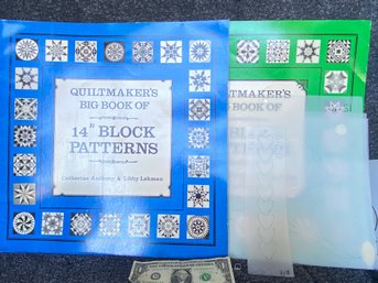 2 Big Books Of Quilt Block Patterns And Quilting Stencils