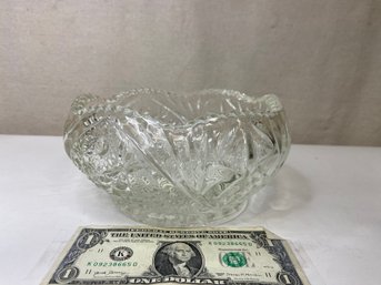 Vintage 8' Molded Glass Bowl