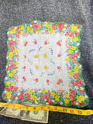 Vintage Handkerchief - Floral