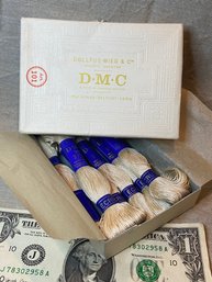 Vintage DMC Dollfus-Meig Paris Embroidery Thread #20 Ecru - In Original Box