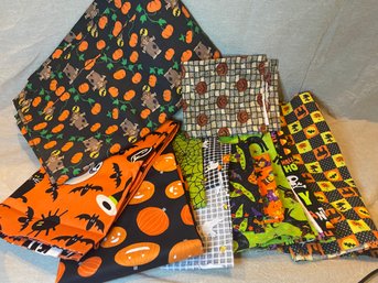 Huge Lot (fills A Gallon Sized Bag) Of Halloween Fabric