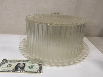 MCM Plastic Cake Plate And Cover