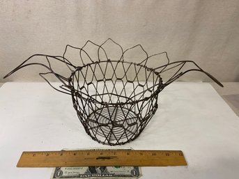 Vintage Egg Carrier Wire Basket