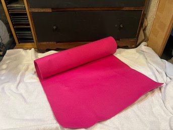 Pink Yoga Mat, Approx 6'