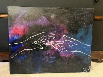 ' Creation Of Adam' Inspired Painting 16x20