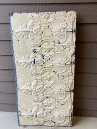Antique Large Tin Ceiling Panel