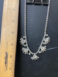 Approx 15' Mint Rhinestone Necklace. Showpiece.