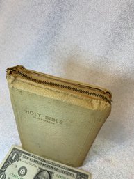 1952 White Leather Bible