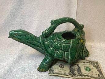 Vintage Ceramic McCoy Turtle Watering Can