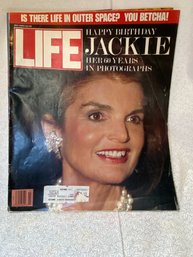 Vintage Life Magazine With Jackie Kennedy Onassis