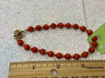Artisan Made Red Coral Bracelet