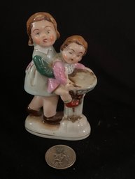 1945-1952  Two Sisters Ceramic Figurine-Made In Occupied Japan