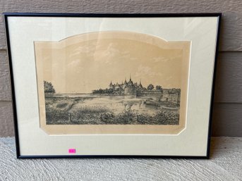 1931 Paris Pen And Ink Signed And Dated. This Is Super Special