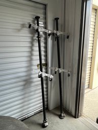 Bike Rack Storage (Set Of 2) - Each Rack Holds 2 Bikes - Floor To Ceiling Height Adjustable From 6.5 Feet To J