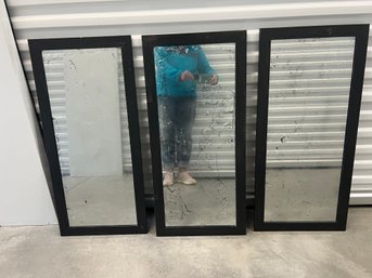 Set Of 3  - Mercury Glass Like Mirrors -- Each Mirror Is 16' X 36'