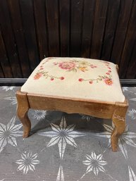 Needlepoint Antique Stool