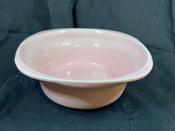 Vintage Pink USA Pottery Bowl - Marked 592 USA Calif Orig.