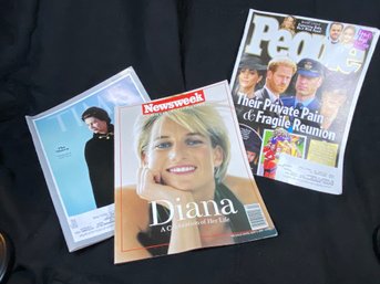 Princess Diana Commemorative Newsweek!  PLus Two Other Royal Issues