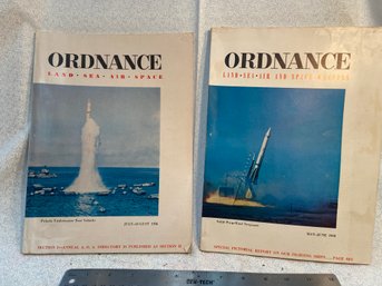 Two 1958 Issues Of Ordnance Magazine - Super Interesting Read - Seriously.