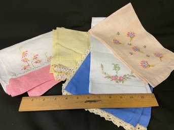 5 Linen/cotton Vintage Hand Towels