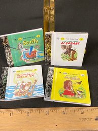 4 Little Golden Books, Great Shape!   These Are Tiny! Like 3'x 3'