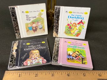 4 Little Golden Books, Great Shape -tiny