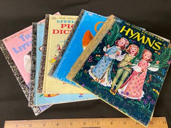 Set Of 5 Golden Books See Pics For Condition